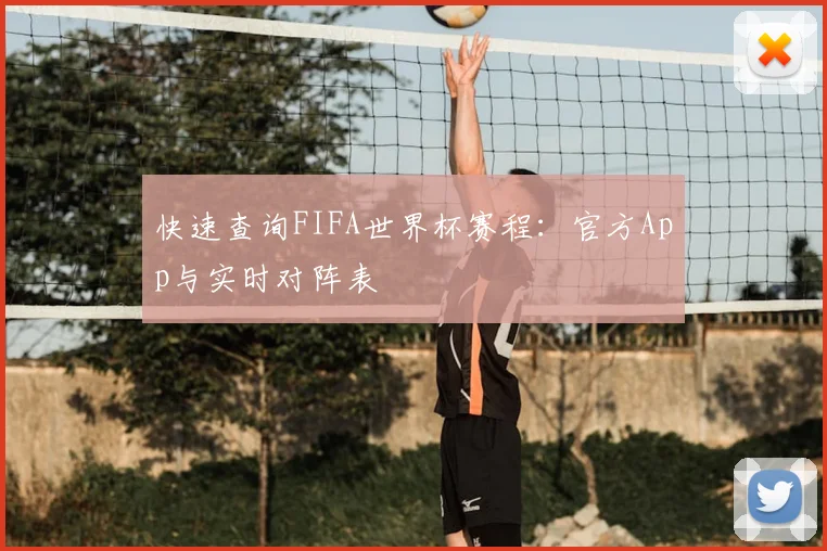 快速查询FIFA世界杯赛程：官方App与实时对阵表